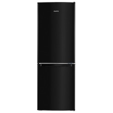 electriQ 168 L 70/30 Fridge Freezer – Black, Reversible Door, LED Alarm