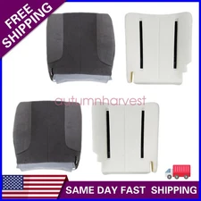 Driver & Passenger Bottom Seat Cover &Foam Cushion For 03-05 Dodge Ram 1500 3500