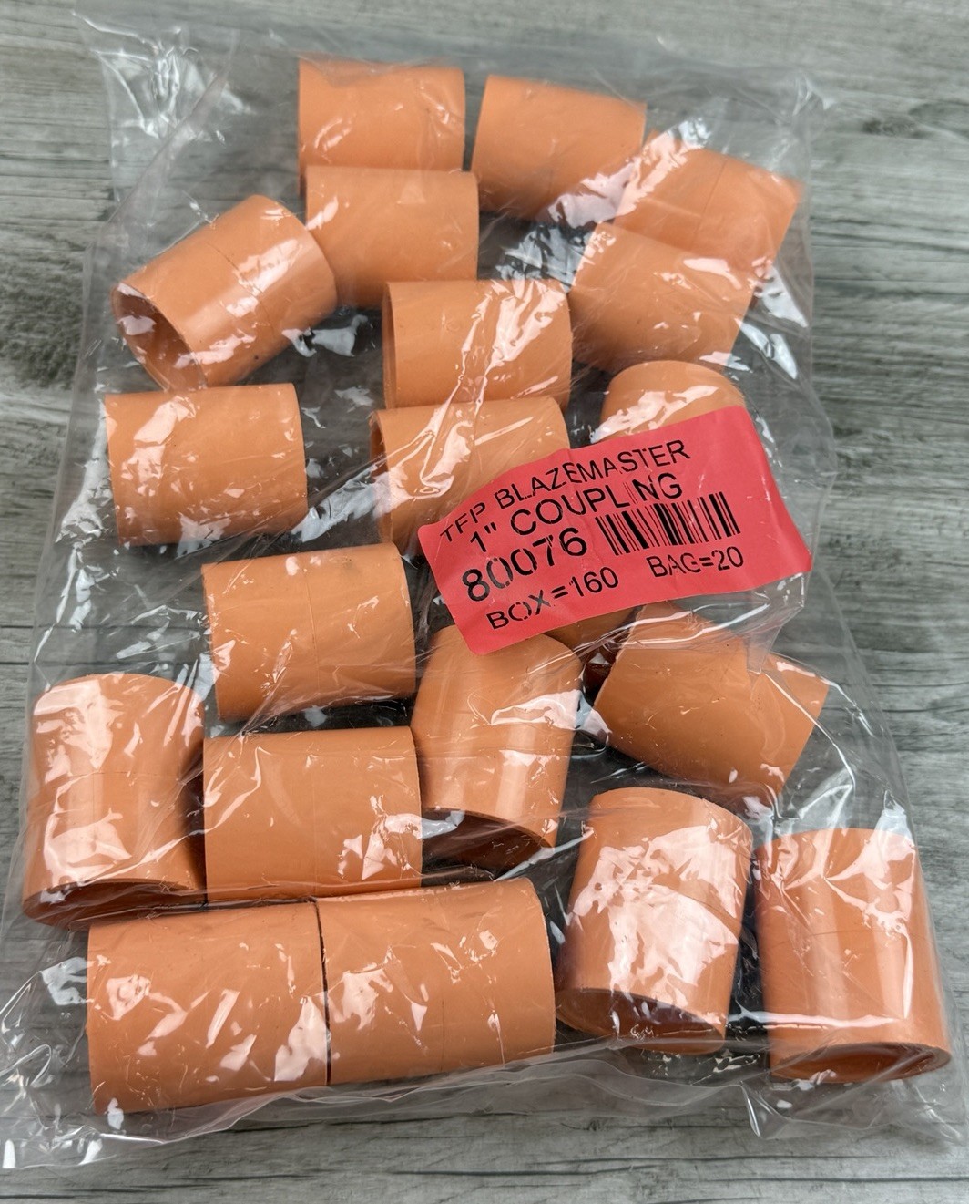 20 TFP BlazeMaster 1 Inch Coupling 80076 048108 Orange CPVC NEW