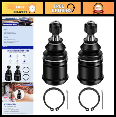 Front Lower Ball Joints for Honda Civic CR-V Acura Integra EL 1992-2001 - 2pcs