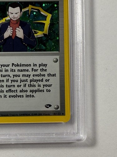 Pokémon TCG - Giovanni 18/132 1st Edition Holo PSA 9 MINT - 2000 Gym Challenge - Picture 7 of 9