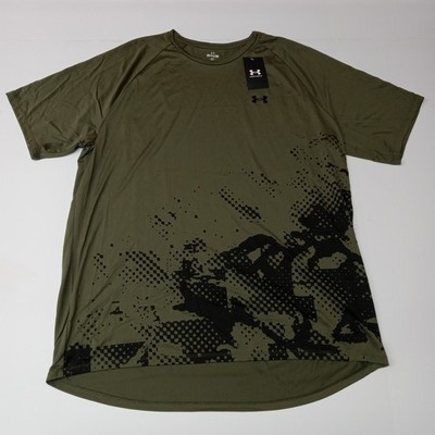 Under Armour Men's Tech Fade Short Sleeve Tee Size 2XL XXL Green 1390209-390