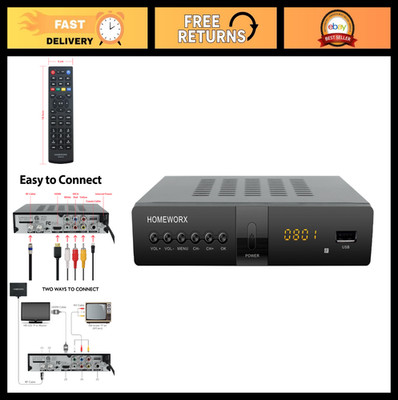 Digital Converter Box with TV Tuner, 1080P HDMI, USB Recording, Clear QAM, Metal