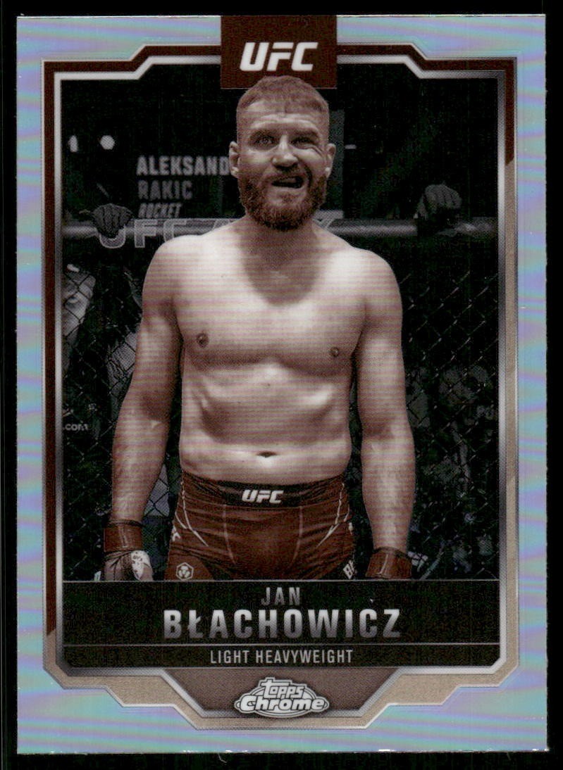 2025 Topps Chrome UFC #129 Jan Błachowicz Sepia Refractor