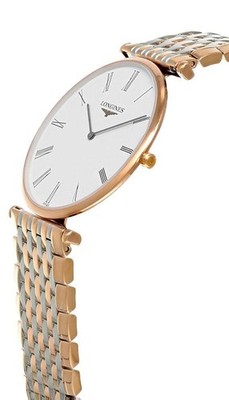 Longines La Grande Classique 37mm Unisex White dial Two Tone Watch