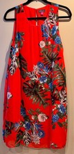 Vince Camuto Red Tropical Shift Dress Sixe M NWOT