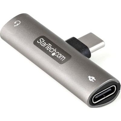 StarTech.com USB C Audio & Charge Adapter - USB-C Audio Adapter w/ 3.5mm TRRS He