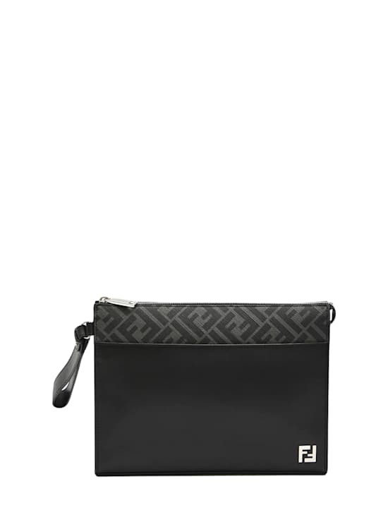 Fendi - Men - Pouch with logo and zipper - Beige 258090₽