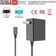 Switch Fast Charger For Nintendo Switch/Lite Ac Adapter Power Supply Type-C Cord
