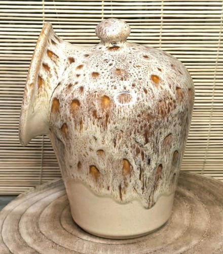 Grande pastore di maiale salato biondo nido d'ape lavaglazeCornish studio ceramica - Foto 5 di 9