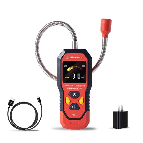 Rechargeable HVAC Refrigerant Leak Detector, Halogen Freon Sniffer, Air Condi...