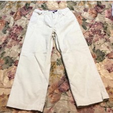 Vineyard Vines Beige Wide Leg Corduroy Pants Girls Size 7