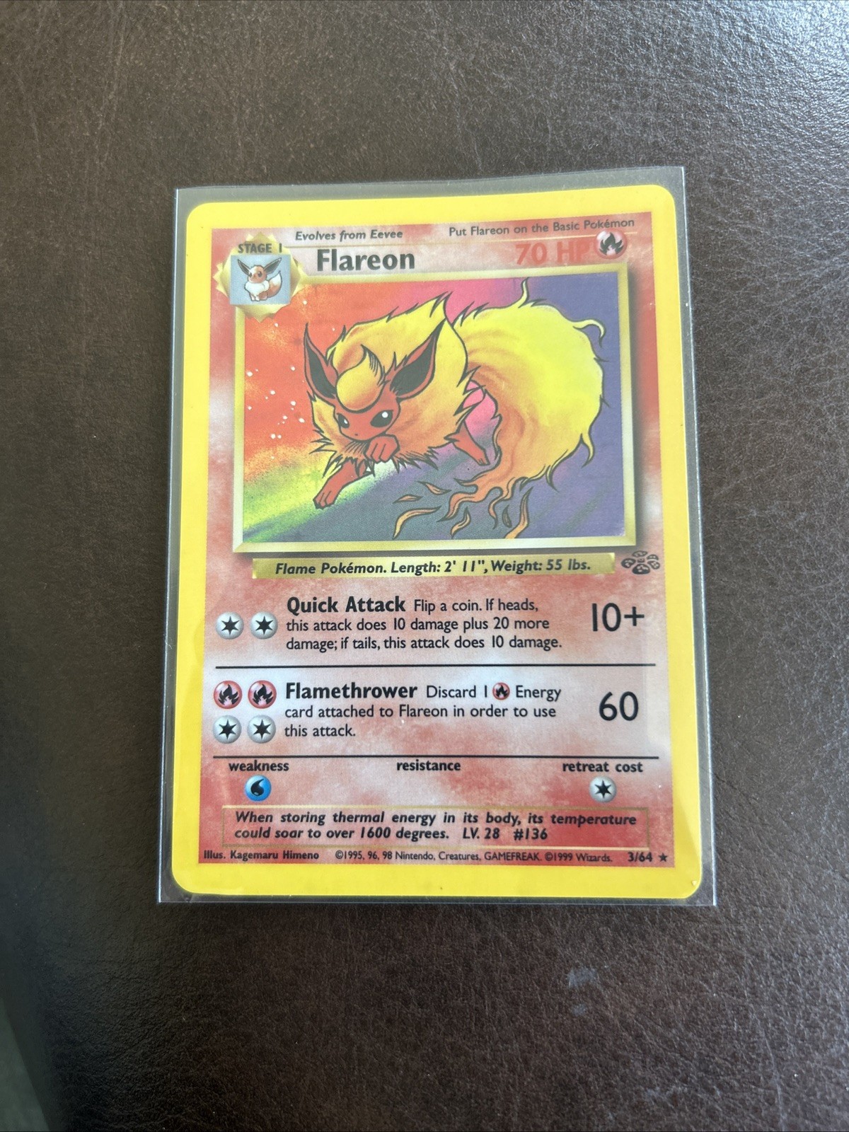 Flareon Holo Jungle Unlimited 3/64 LP