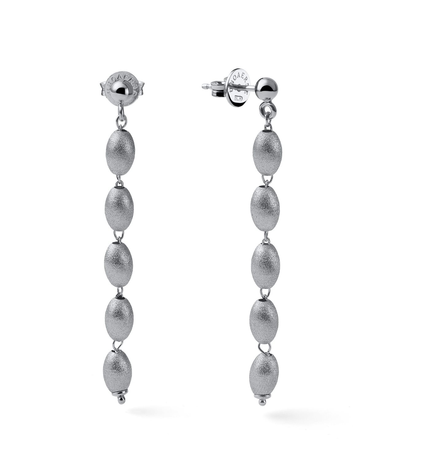 Boucles d'oreilles Unoaerre légères anti-allergie en argent véritable