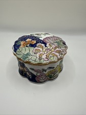 Vintage Chinese Hand Painted Porcelain Tobacc...