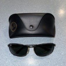 RAY-BAN RB 3498 004/71 GUNMETAL AUTHENTIC DESIGNER SUNGLASSES W/CASE 61-17