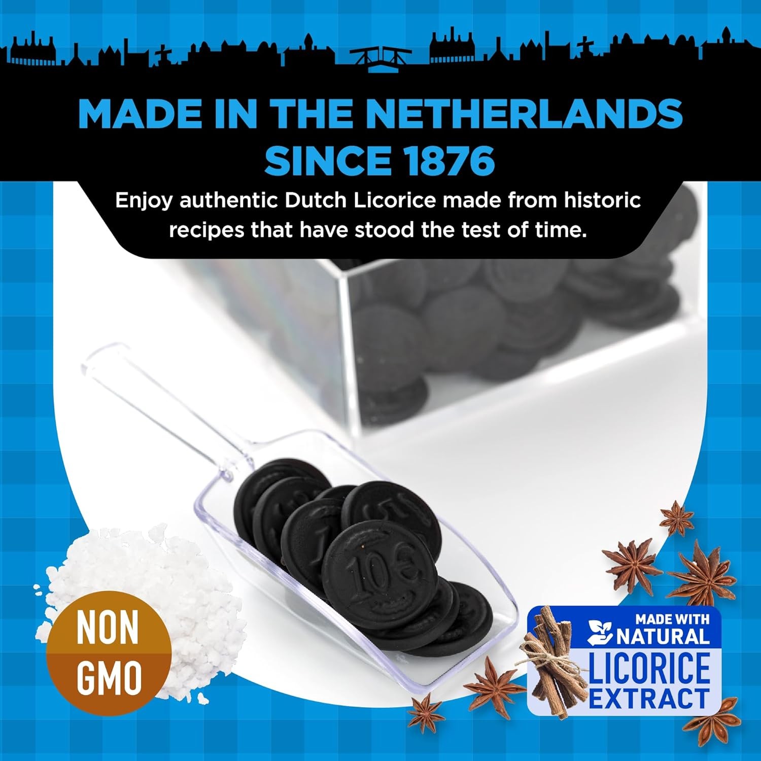 Gustaf's Salted Dutch Licorice Coins - 5.2oz Bag - Black Licorice... 