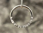 1pc Baguette Gem Hinged Segment Ring 16g Septum Clicker Helix Orbital Daith