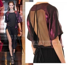 GUCCI DRESS LAME BLACK PLEATED SKIRT SILK SATIN MESH BACK $3,400 IT 42 US 6