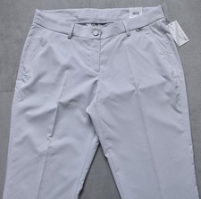 BRAX Golf COCO MB GOLF Hose Gr 42 = US 12R Grau/Wei&szlig; gemustert NEU
