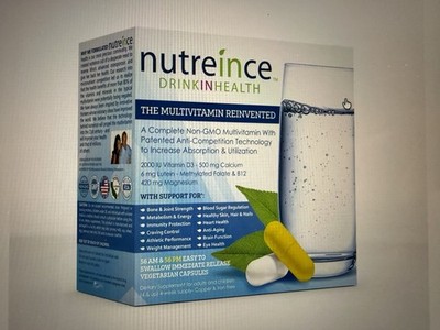 Nutreince Multivitamin Large Capsules 4-Week Supply Exp 07/2026 Factory Sealed
