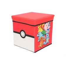 Pokemon Aufbewahrungswürfel Spielzeugkiste Hocker Zuhause Kinder Jungen Schlafzimmer Organizer Platzsparend