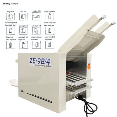 110V Adjustable Auto Paper Folding Machine Folder Paper ZE-9B/4