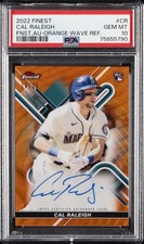 2022 TOPPS FINEST FINEST AUTO #CR CAL RALEIGH ROOKIE RC 16/25 PSA 10 AUTO