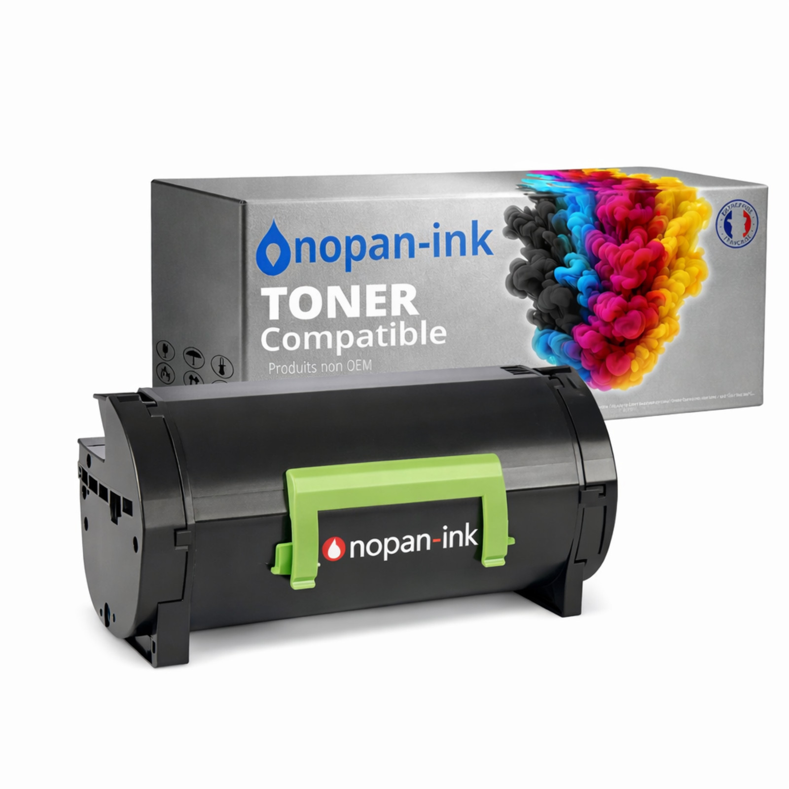 Toner compatible Lexmark 24B6186 noir contre les impressions pâles et floues
