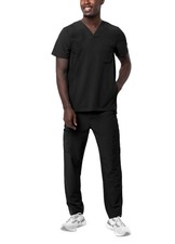 Adar Addition Go-Everyday Scrub Set for Men - Stylish Scrub Top Cargo Scrub...