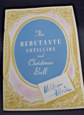 Debutante Cotillon and Christmas Ball Program - Waldorf Astoria *Marti Stevens*