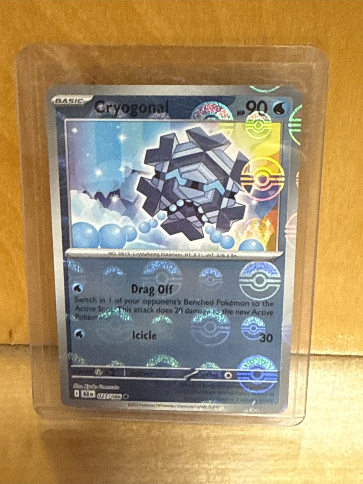 Cryogonal 027/086 (Poke Ball Pattern) Pokémon TCG SV: Black Bolt Reverse Holo NM