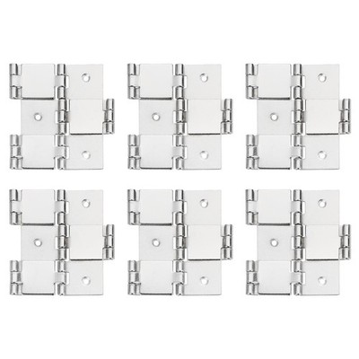 Doppelscharniere Faltwand 6Stk 2.99'' weiß