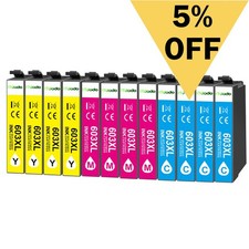Cartridges for Epson XP2150 4150 2155 3150 3155 4155 WF-2870 2840 2820 2845 603XL