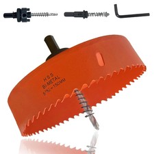 6 Inch Hole Saw with Arbor for Metal Wood and Plastic Cutting,152Mm Bi-Metal Kit