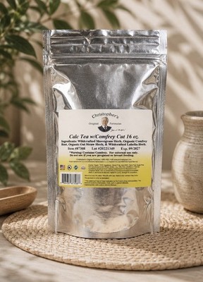 Dr. Christopher s Calc Tea w/ Comfrey   Herbal Tea Supplement 16 oz