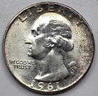 *SILVER* 1961  Washington Quarter -《Great Way To Buy Silver!!》