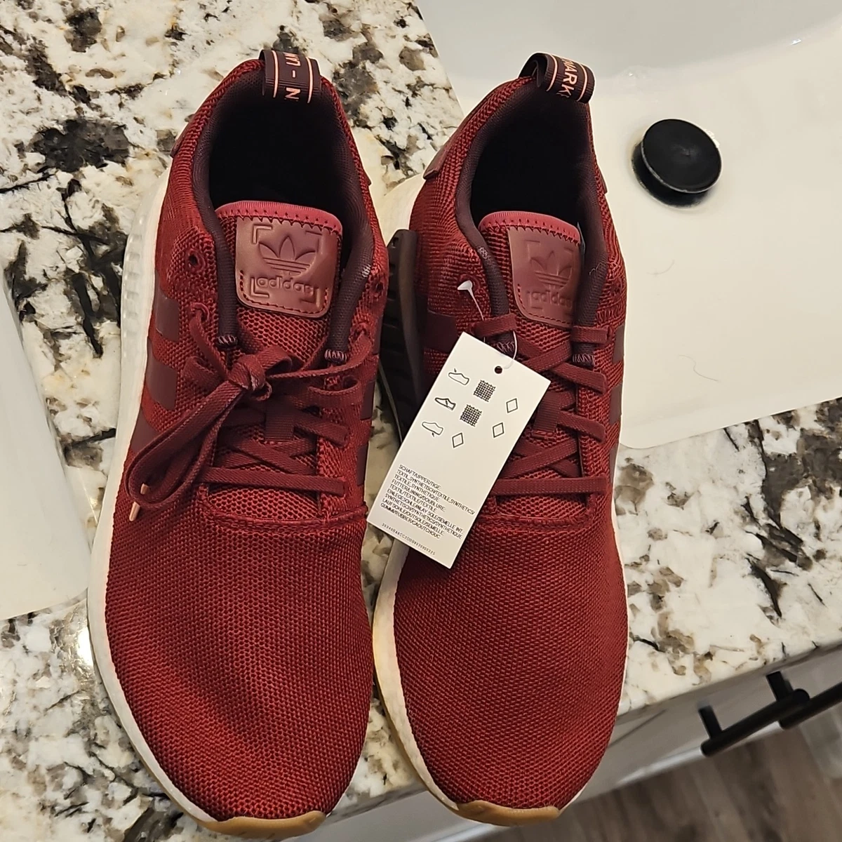 adidas NMD R2 Collegiate Athletic Shoes Sneakers Burgundy 2018 Men\'s Size 10 adidas NMD_R2 Collegiate Burgundy for Sale | Authenticity  main image 4