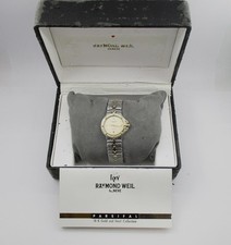 Raymond Weil Parsifal 1994 Stainless 18 K Y Gold Round Swiss Quartz Wristwatch