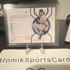 Panini 2021 National Treasures Colossal Dustin May 38/99 Los Angeles Baseball