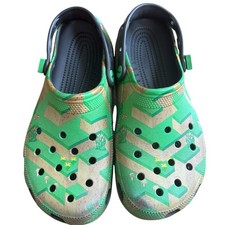 Crocs Minecraft Unisex Elevated Clog Mens 8 Womens 10 Limited Edition Green Cozy