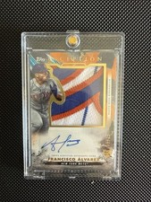 2023 Topps Inception Francisco Alvarez #IAJP-FA Rookie Patch Auto Orange 3/25