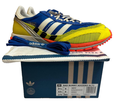 Bad Bunny adidas AdiZero SL 72 Sneakers Retro Classic Running Trainers Size 9UK