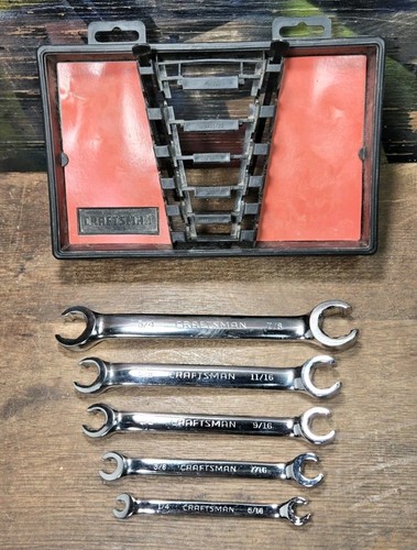 Vintage Craftsman 5 Pc Flare Nut Wrench Set
