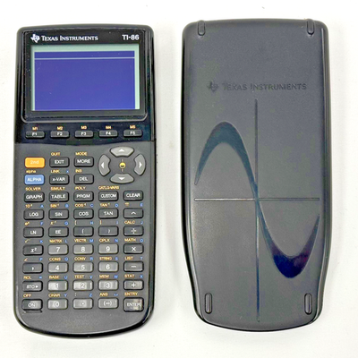 #ad Texas Instruments TI 86 Graphing Calculator with Cover Black PARTS ONLY $8.00