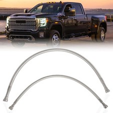 AUTOVIC Fuel Tank Hoses Kit Braided Lines Stainless for Chevy GMC Sierra 2500...