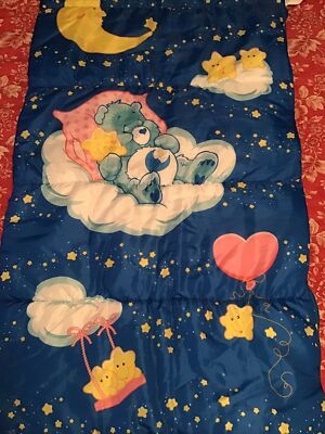 Rare Vintage Care Bears Sleeping Bag 