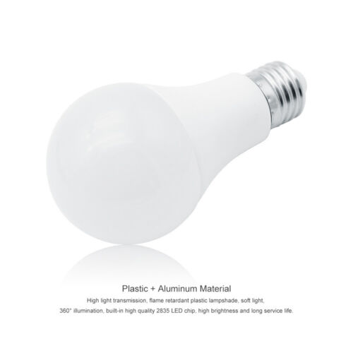 Bombilla de PC LED E27 SMD 2835 9W blanca fría 6500K pera no regulable para cocina - Imagen 6 de 16