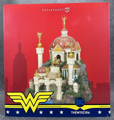 Department 56 DC Comics Wonder Woman Themyscira 11'' Statue Diorama w/ Lights New