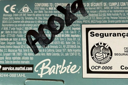 2007 Barbie My Scene Club Disco Muñeca Chelsea Conjunto Dorado Nuevo Raro - Imagen 5 de 5